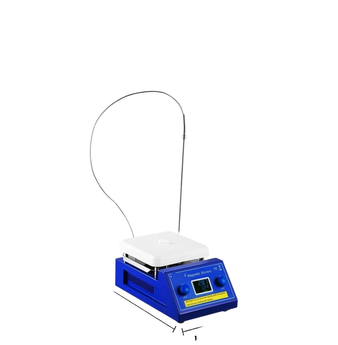 Agitateur magnétique, 2L 5L agitateur magnétique plaque chauffante boisson mélangeur shaker avec barre d'agitation affichage numérique Portable for laboratoire(5L)