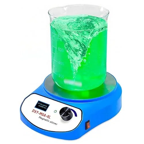 Agitateur magnétique numérique LCD, 5 L, grande capacité, vitesse maximale : 2200 tr/min, taille de mélange : 136 mm, faible bruit, facile à utiliser, pour verre, céramique, acier inoxydable