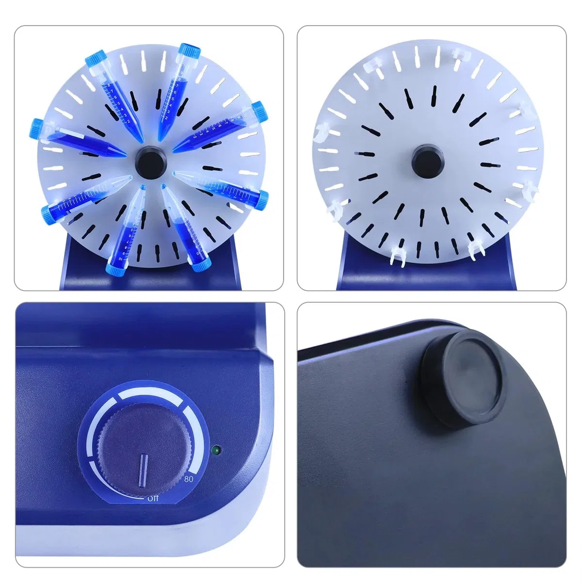 Mélangeur de sang rotatif de laboratoire Mélangeur électrique continu/minuteur Mélangeur Vo-rtex 70/80 tr/min(MX-RL-E)