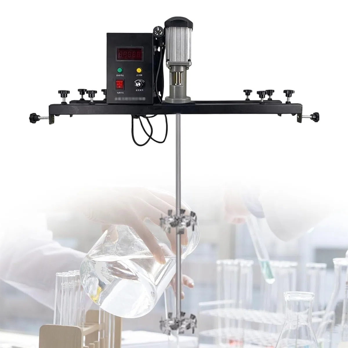 Mélangeur pneumatique de gallons, mélangeur de peinture, mélangeur de ciment, mélangeur à tambour, adapté au détergent à lessive dissolvant les cristaux(A)
