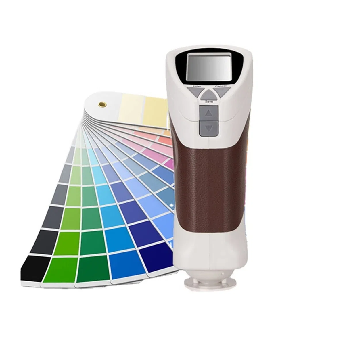 Spectrophotomètre CS-10 Colorimètre de laboratoire portable compteur de chroma 8 mm Analyseur de couleur précis numérique for mesurer la couleur de l'étiquette imprimée de peinture en plastique avec t