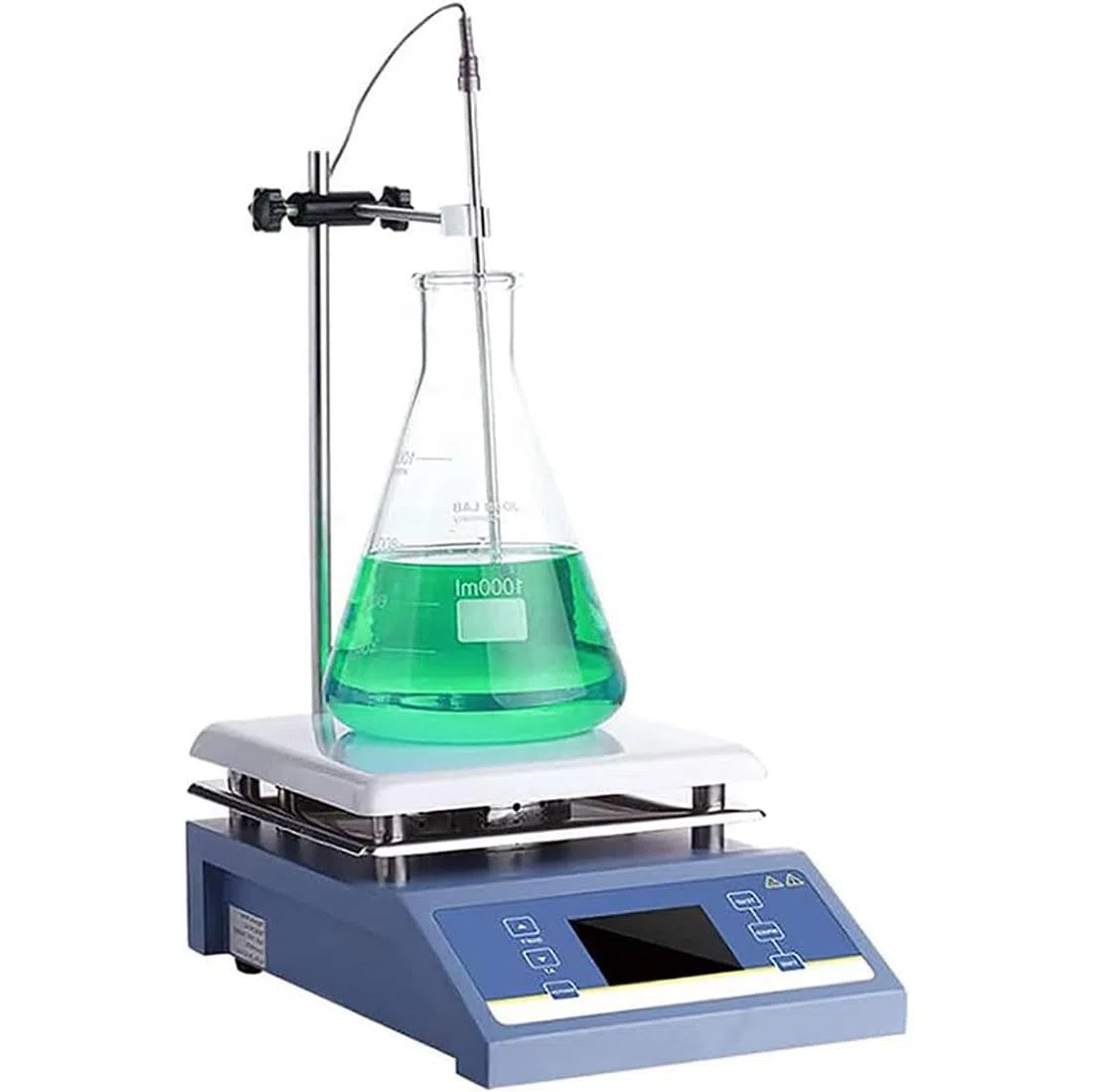 Agitateur magnétique de 5000 ml, mélangeur numérique avec chauffage, vitesse de 200 à 2000 tr/min, écran LED, capteur de température, 350 ℃ pour chauffage et agitation de laboratoire